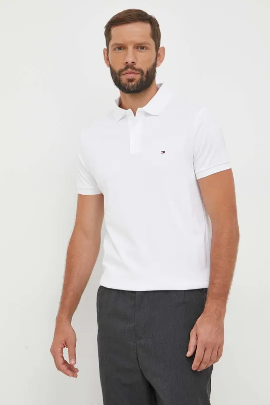 Tommy Hilfiger polo bawełniane bawełna biały MW0MW35585