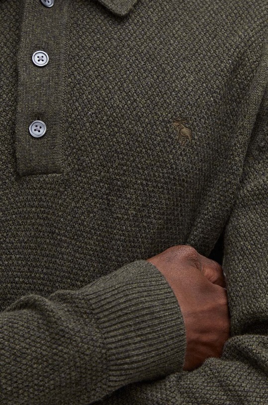 Abercrombie & Fitch sweter z domieszką wełny KI120.3291.320 zielony