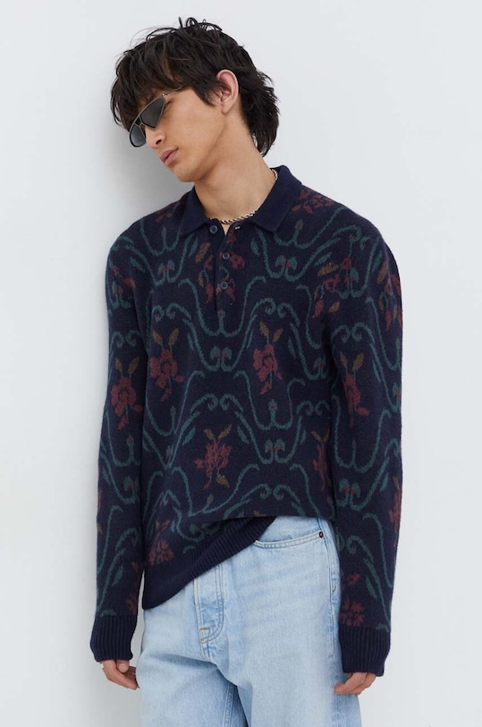 Pulover Abercrombie & Fitch Drugo mornarsko modra KI120.3328.208