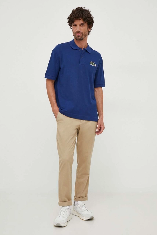 Lacoste cotton polo shirt PH3922 blue SS24