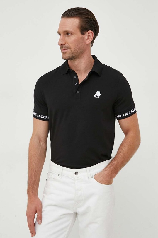 Karl Lagerfeld polo czarny 532221.745018