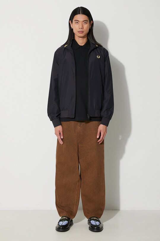 Fred Perry cotton polo shirt M3.157 black AW23