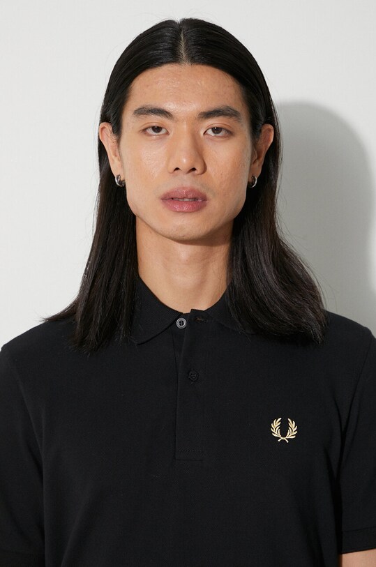 Fred Perry cotton polo shirt M3.157 black