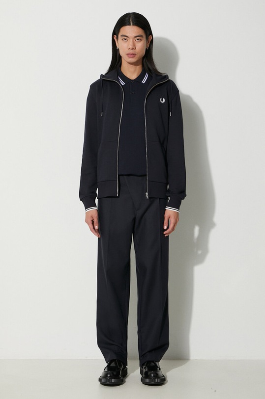 Хлопковое поло Fred Perry M3600.238 тёмно-синий AA00