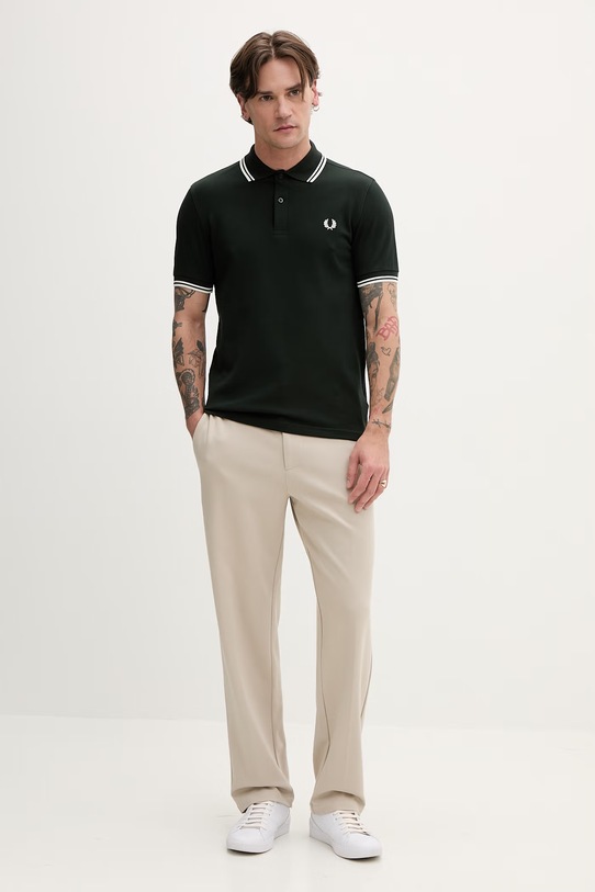 Fred Perry polo bawełniane M3600.T50 zielony AA00