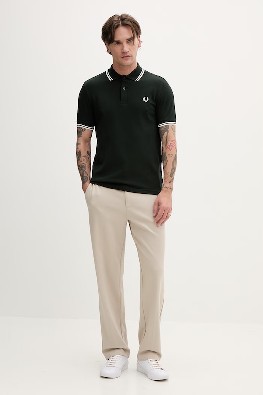 Fred Perry polo bawełniane M3600.T50 zielony AA00