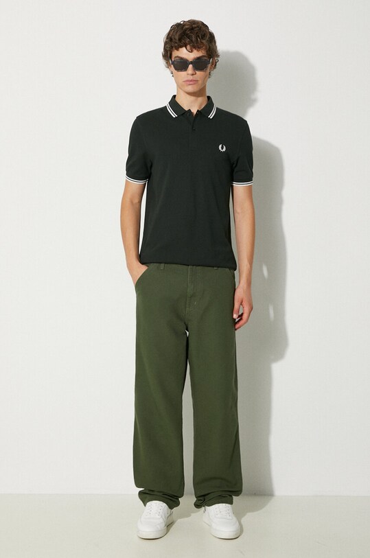 Fred Perry cotton polo shirt M3600.T50 green AA00