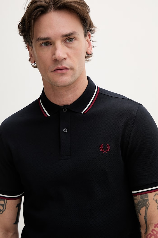 Fred Perry polo bawełniane granatowy M3600.T55
