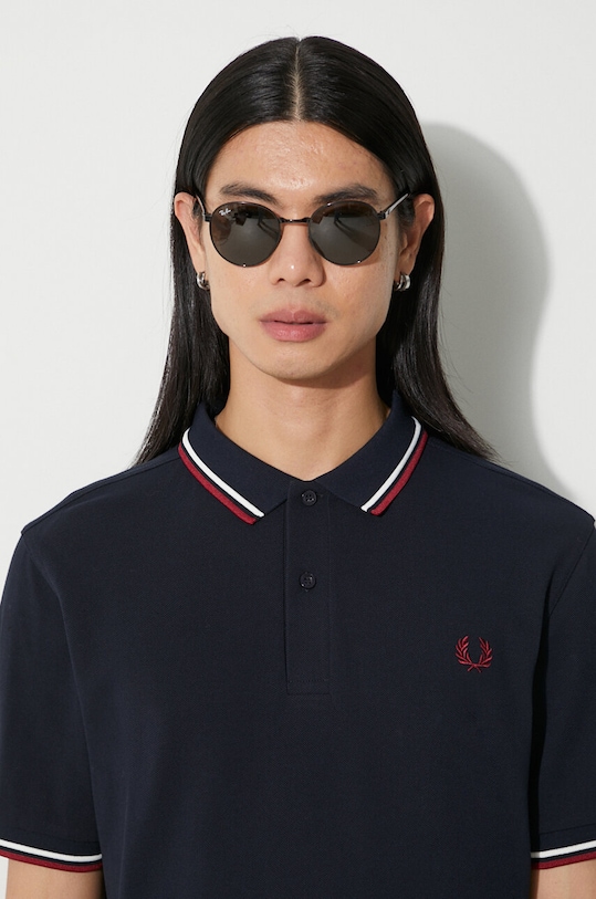Fred Perry polo bawełniane M3600.T55 granatowy