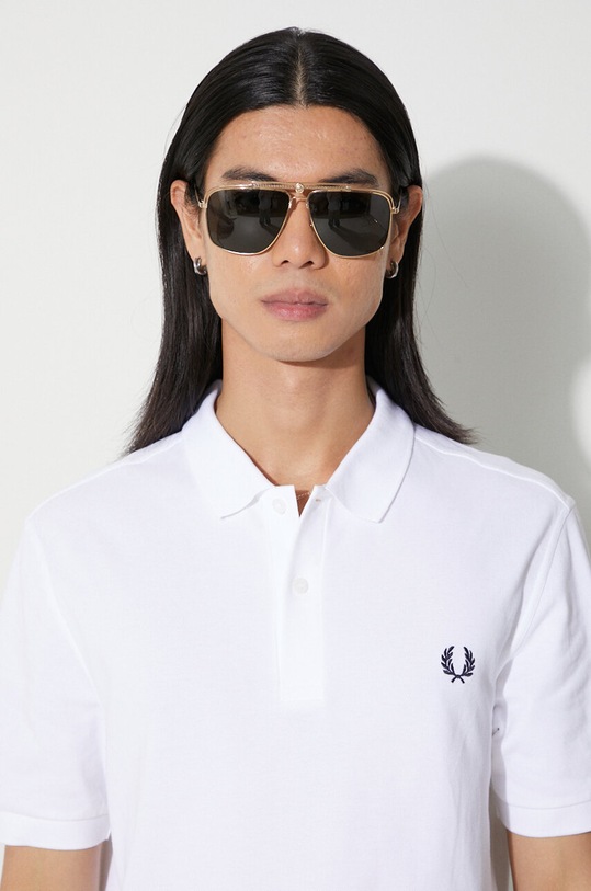 Fred Perry polo bawełniane M6000.100 biały