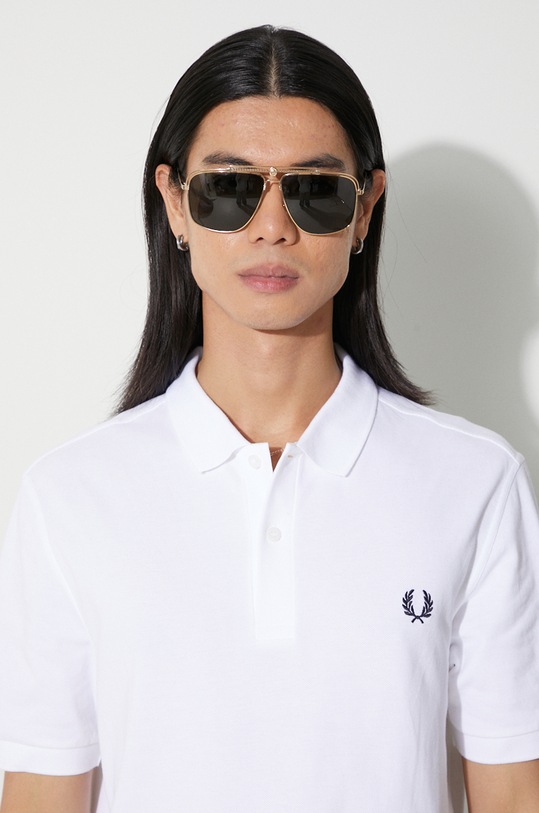 Fred Perry polo de bumbac M6000.100 alb
