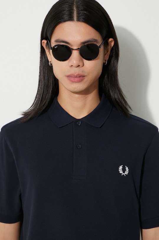Хлопковое поло Fred Perry M6000.608 тёмно-синий