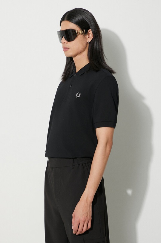 Fred Perry polo bawełniane czarny M6000.906