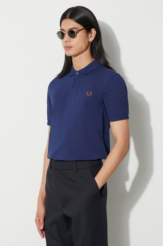 Fred Perry cotton polo shirt M6000.A22 navy