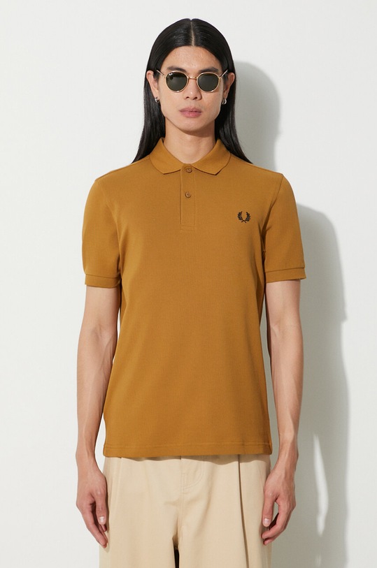 Fred Perry cotton polo shirt brown M6000.S81
