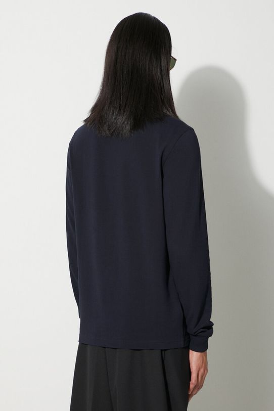 Дрехи Памучна блуза с дълги ръкави Fred Perry M6006.608 тъмносин