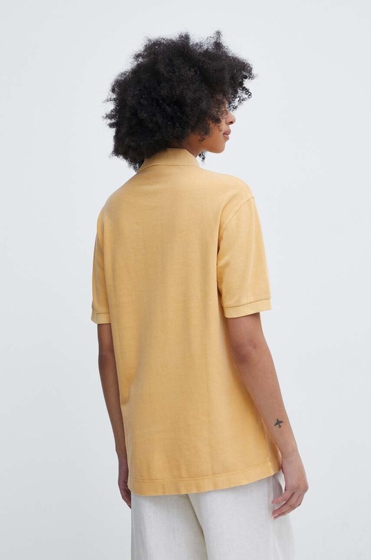 Lacoste polo de bumbac PH3450 portocaliu