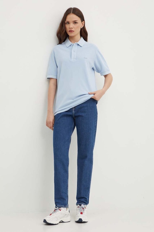 Odjeća Pamučna polo majica Lacoste PH3450 plava