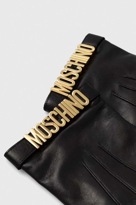 Moschino manusi de piele M5168.60013 negru AW23