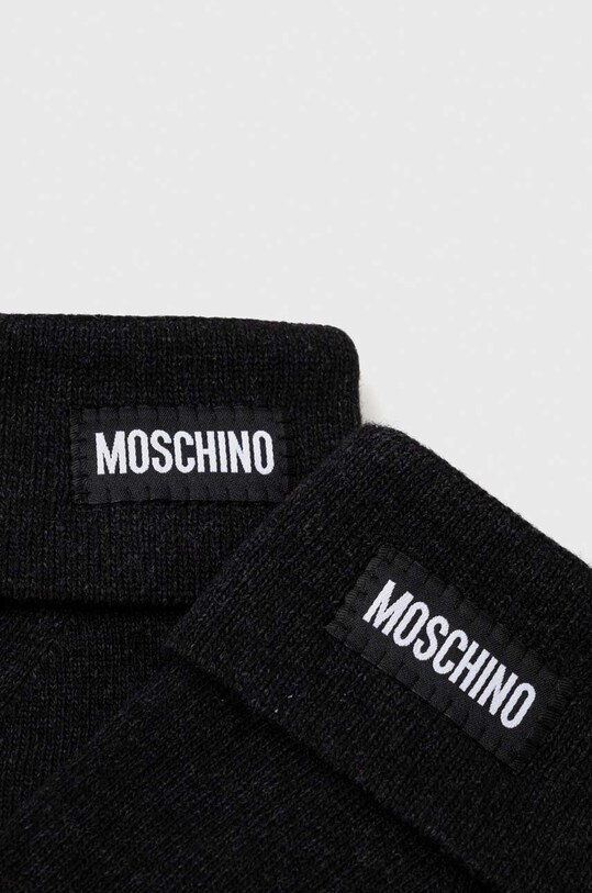 Moschino manusi de casmir M5739.60095 negru AW23