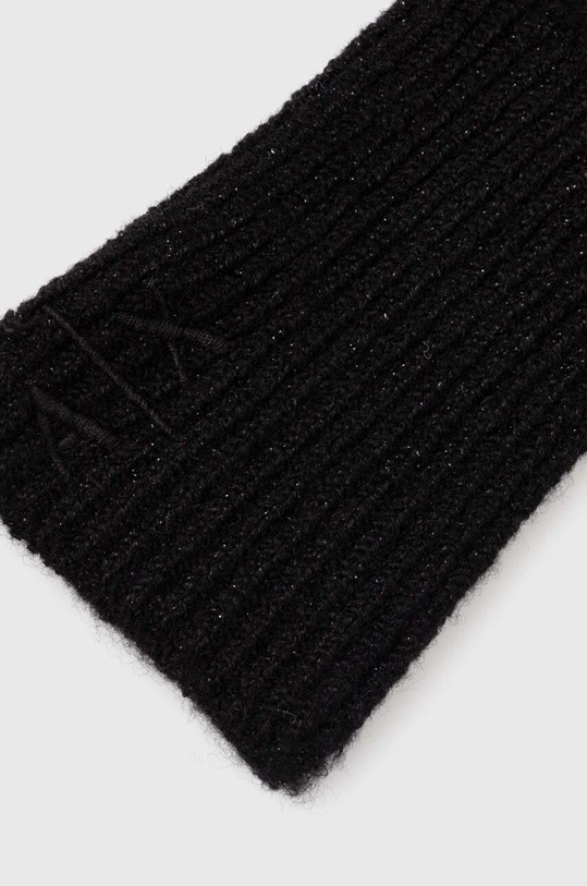 Armani Exchange rękawiczki z domieszką wełny 944617.3F304 czarny AW23