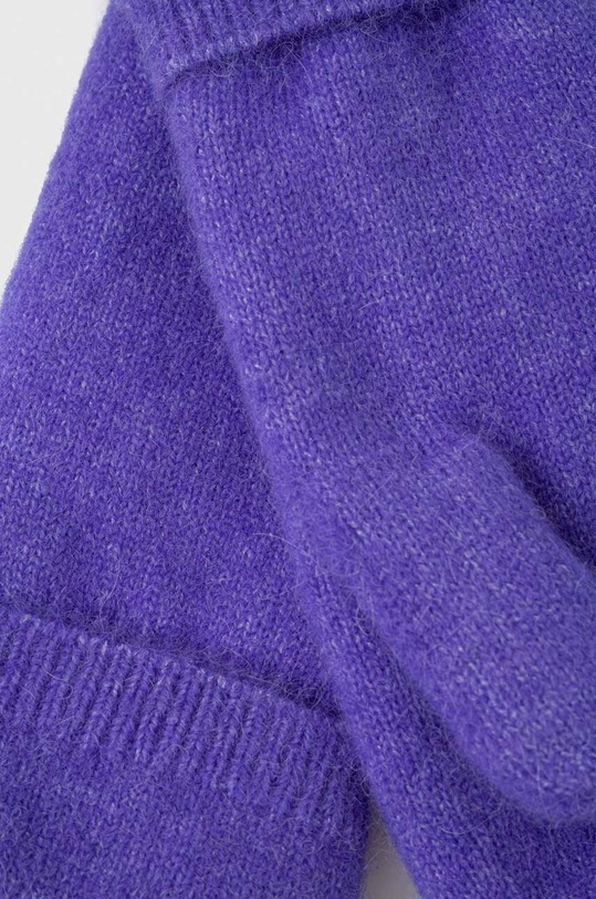 Vlněné rukavice Samsoe Samsoe NOR F21400680 fialová AW24