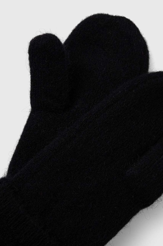 Vlnené rukavice Samsoe Samsoe NOR F21400680 čierna AW24
