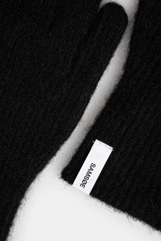 Vlněné rukavice Samsoe Samsoe F23300101 černá AW24
