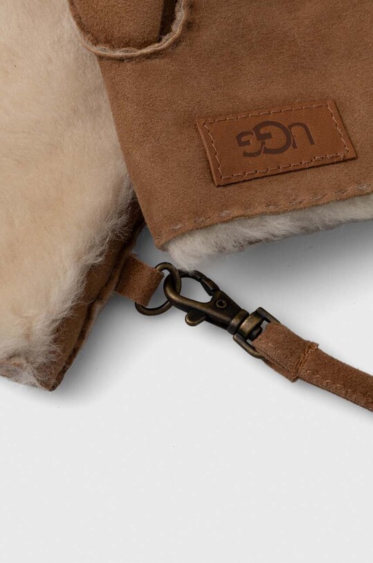 UGG rękawiczki zamszowe 22596. brązowy AW23