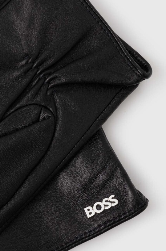 Кожаные перчатки BOSS 50496808 чёрный AW23