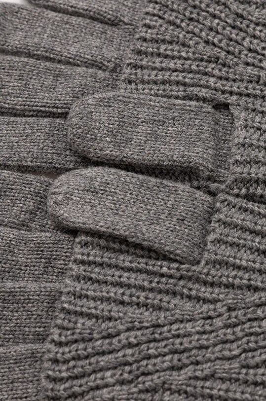 Rukavice s prímesou vlny AllSaints AS101344 sivá AW24