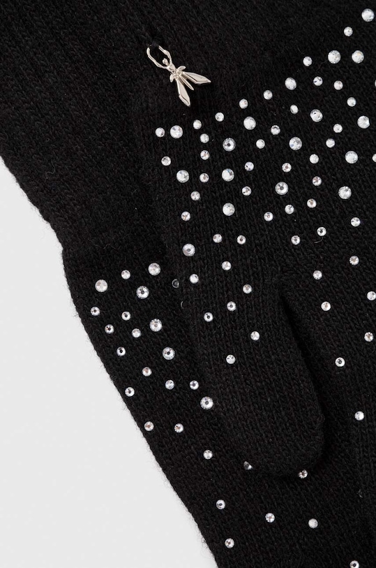 Перчатки с примесью шерсти Patrizia Pepe 2F0047.K162 чёрный AW23