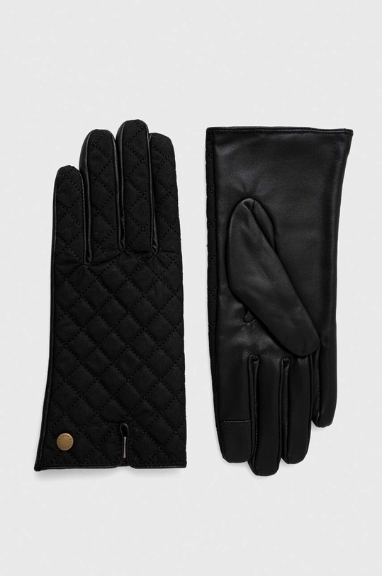 Rukavice Barbour přírodní kůže černá LGL0135