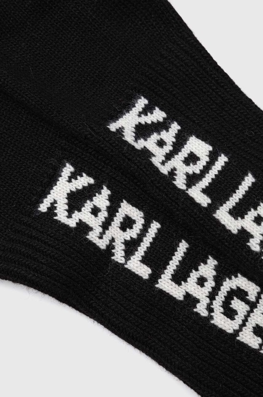 Karl Lagerfeld rękawiczki z kaszmirem 236W3609 czarny AW23