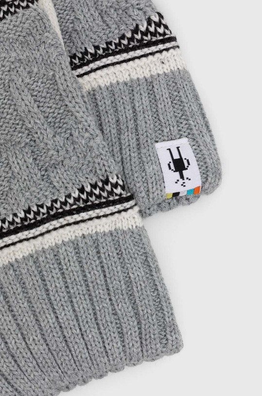 Rukavice Smartwool Popcorn Cable SW011470 siva AW24