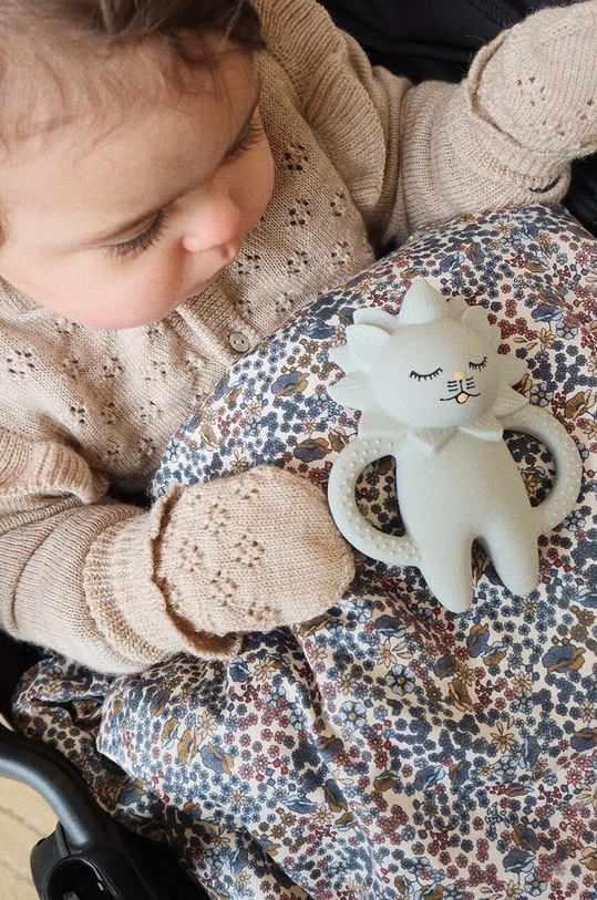 Dětské vlněné rukavice Konges Sløjd vlna béžová KS6498