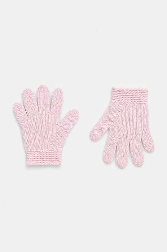 United Colors of Benetton gyerek gyapjú kesztyű sima rózsaszín 1244GG005.G.P.SEASONAL