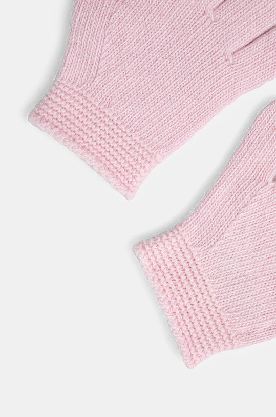 United Colors of Benetton gyerek gyapjú kesztyű 1244GG005.G.P.SEASONAL rózsaszín AW24