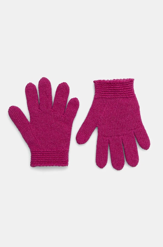 United Colors of Benetton manusi de lana pentru copii roz 1244GG005.G.P.SEASONAL