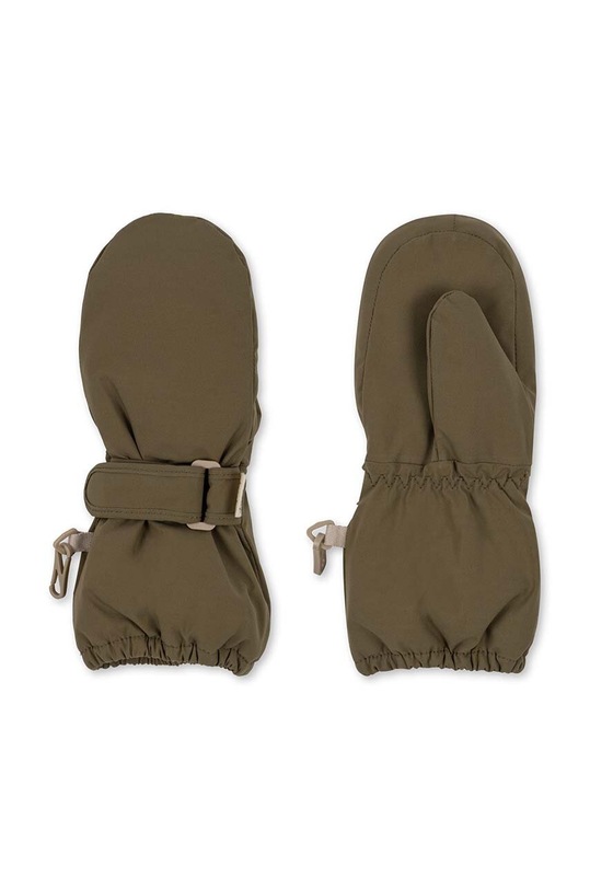 Konges Sløjd rękawiczki dziecięce wzorzyste zielony KS5615