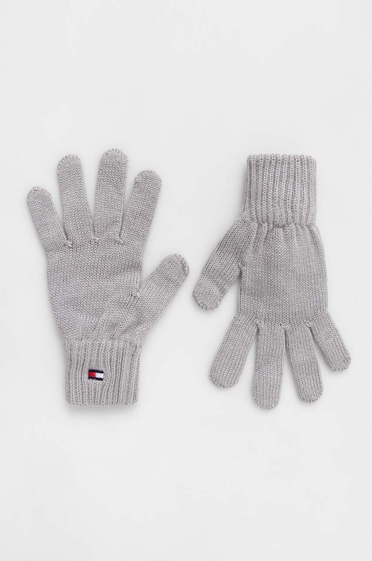 Dječje rukavice Tommy Hilfiger bez uzorka siva AU0AU01657.9BYX