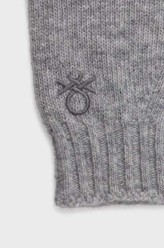 Дитячі вовняні рукавички United Colors of Benetton 1244CG00F.G.SEASONAL сірий AW23