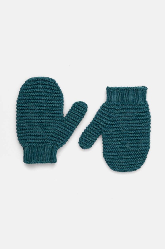 Dětské vlněné rukavice United Colors of Benetton vlna zelená 1244GG004.P.SEASONAL