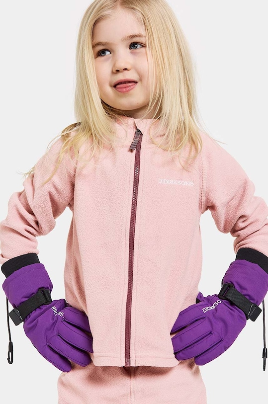 Didriksons mănuși de schi pentru copii BIGGLES GLOVES violet 505033
