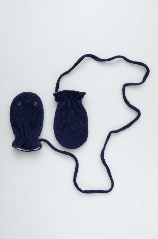 United Colors of Benetton rękawiczki niemowlęce drobny wzór granatowy 6U87AG005.W.SEASONAL