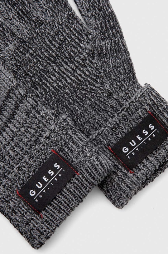Rukavice s prímesou vlny Guess AM9335.POL02 sivá AW23