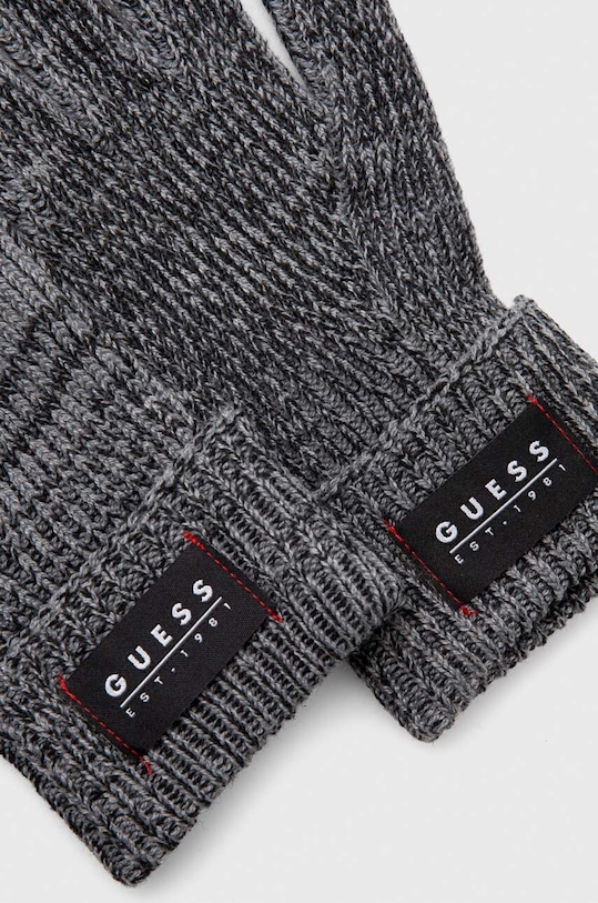 Rukavice s prímesou vlny Guess AM9335.POL02 sivá AW23