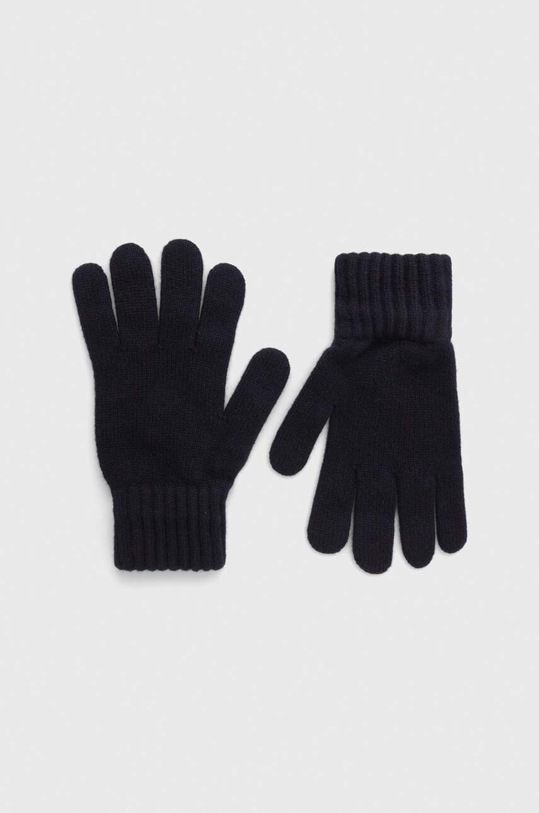 Вълнени ръкавици Barbour вълна тъмносин MGL0006