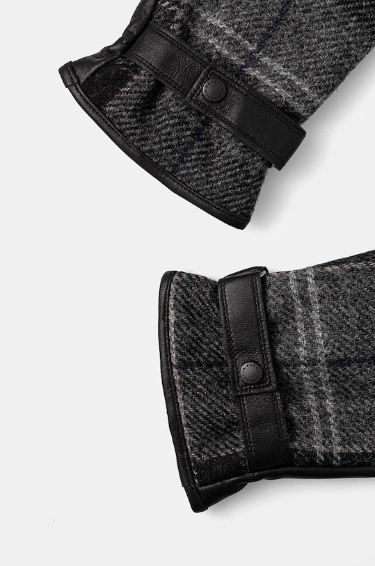 Barbour rękawiczki z domieszką wełny MGL0051 szary AA00
