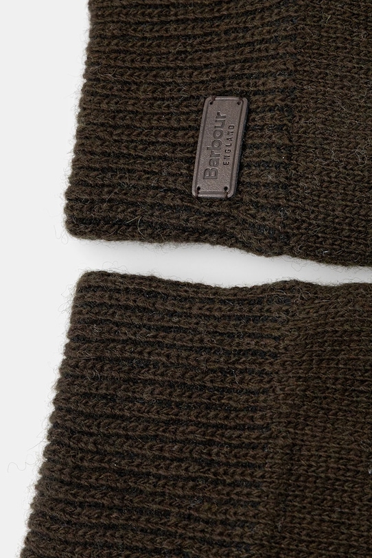 Barbour rękawiczki wełniane Carlton MGL0065 zielony AA00